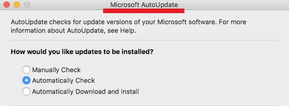 Microsoft autoupdate mac turn off 2017